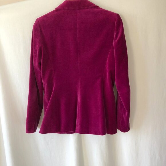 Magenta Velour Jacket - Picture 2 of 6